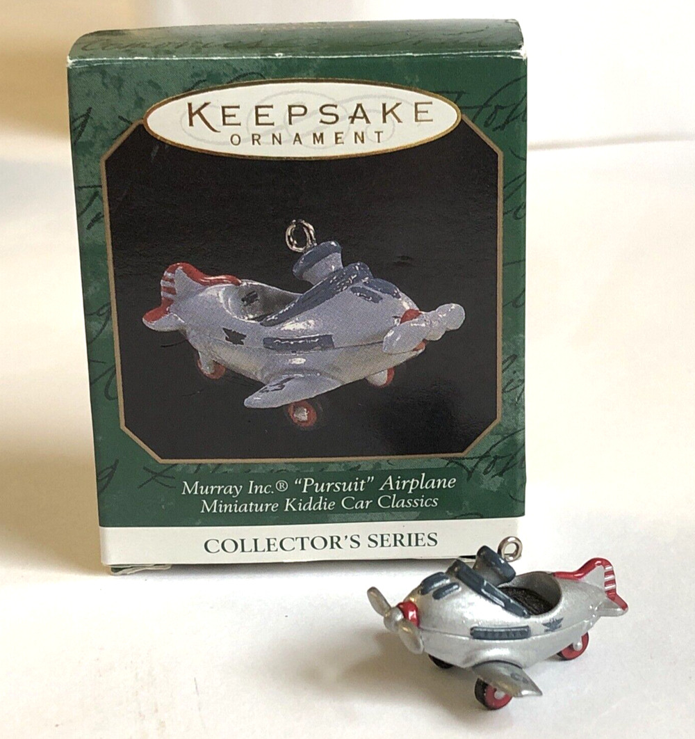 Murray Airplane 1997 Miniature A Series Kiddie Car Hallmark Christmas Ornament - Picture 1 of 12